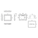 GOT5840T-834 8.4" Fanless Touch Panel PC Dimension