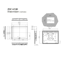 PPC-F12B-BT 12" Fanless Touch Panel PC Dimension