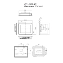 PPC-F08B-BT 8" Fanless Touch Panel PC Dimension