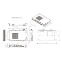 AIV-HM76V1FL In-Vehicle Embedded PC Back Dimension