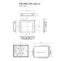 DM-F08A 8" Industrial LCD Monitor Dimension