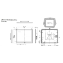 DM-F17A 17" Industrial LCD Monitor Dimension