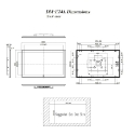 DM-F24A 24" Industrial LCD Monitor Dimension