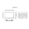 GOT5153W-834 15.6" Fanless Touch Panel PC Dimension