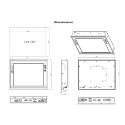 GOT3126T-834 12.1" Fanless Touch Panel PC Dimension