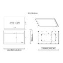 GOT3187W-834-PCT 18.5" Fanless Touch Panel PC Dimension